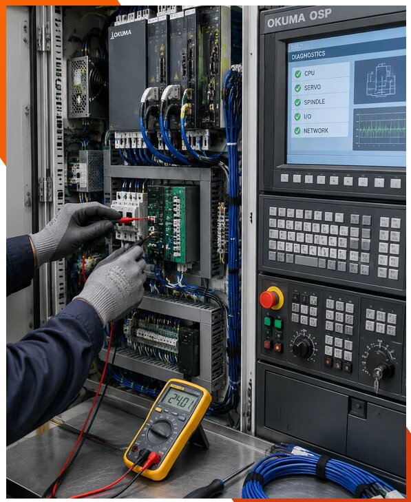 Ремонт систем ЧПУ Okuma OSP в Апатитах
